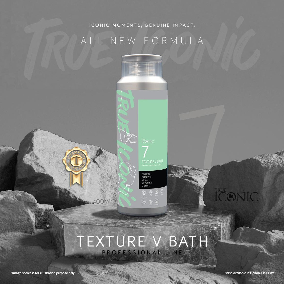 True Iconic TEXTURE V BATH Ultra Volume & Texture Shampoo - шампоан за обем
