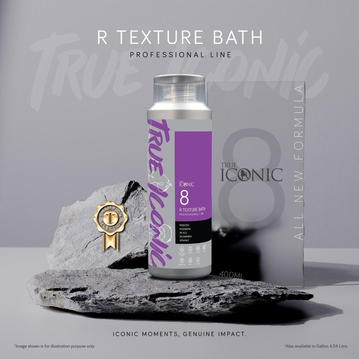 True Iconic R TEXTURE BATH Ultra Rough Texture Shampoo - шампоан за твърдокосмести породи