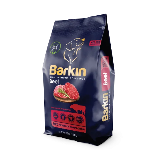 Barkin High Premium Beef храна за кучета с говеждо - 15 кг