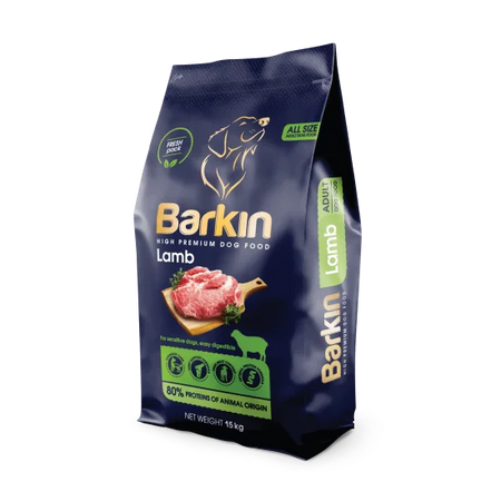 Barkin High Premium Lamb храна за кучета с агне - 15 кг
