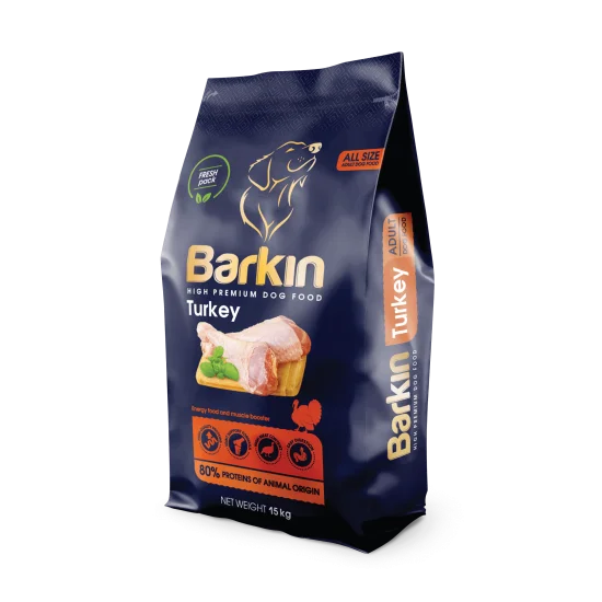 Barkin High Premium Energy храна за кучета с пуйка - 15 кг