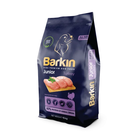 Barkin High Premium Turkey Junior храна за малки кученца с пуйка - 15kg