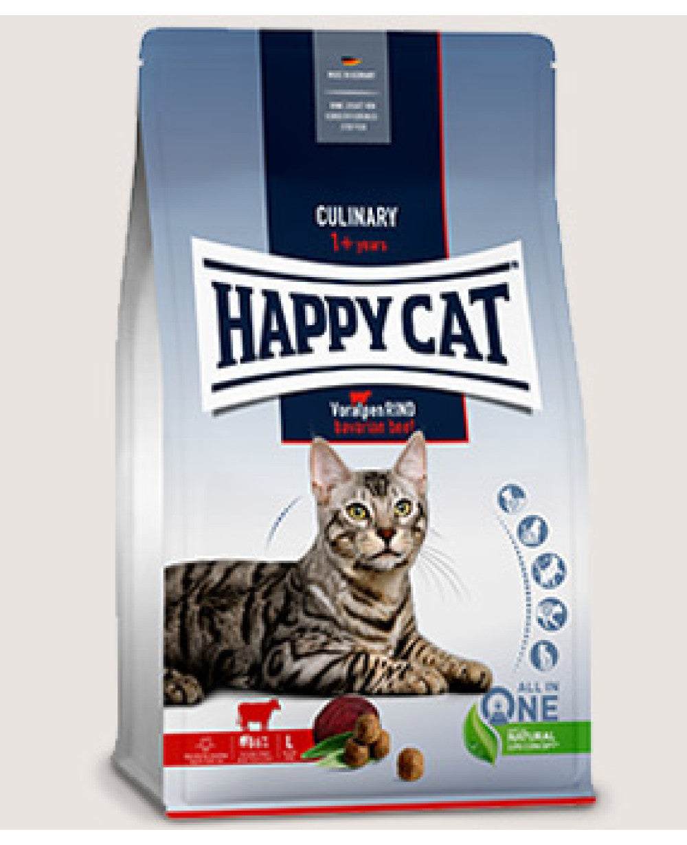 Happy Cat Culinary Adult Bavarian Beef за активни котки, с говеждо - 10 kg