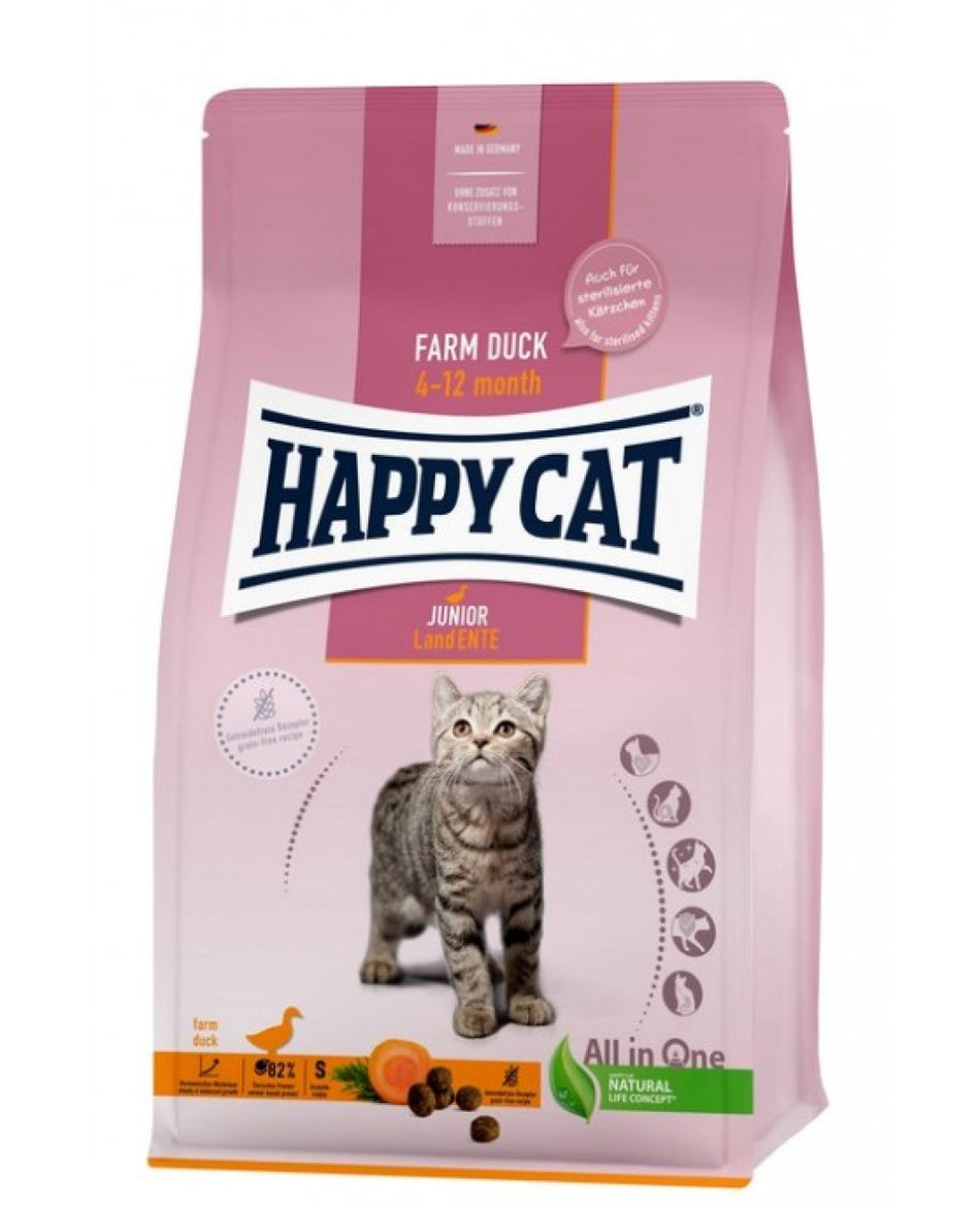 Happy Cat Culinary Young Junior Farm Duck за млади котки от до 12-ти месецa 4кг