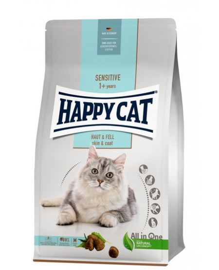Happy Cat Sensitive Skin & Coat-Осигурява естествено блестяща козина 4кг