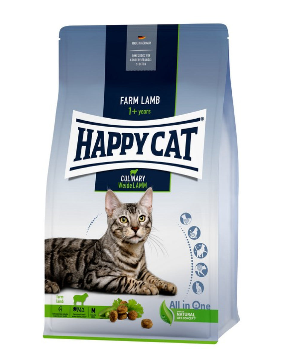 Happy Cat Culinary Adult Pasture-raised Lamm за котки, с агне, 10 kg