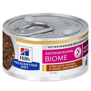 HILLS PD FELINE STEW Gastrointestinal Biome задушено с пилешко и зеленчуци е леснос