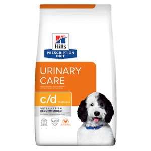HILLS PD CANINE C/D MULTICARE С ПИЛЕШКО - суха храна за разтваряне струвитни уролити и профилактика на оксалатни уролити при кучета