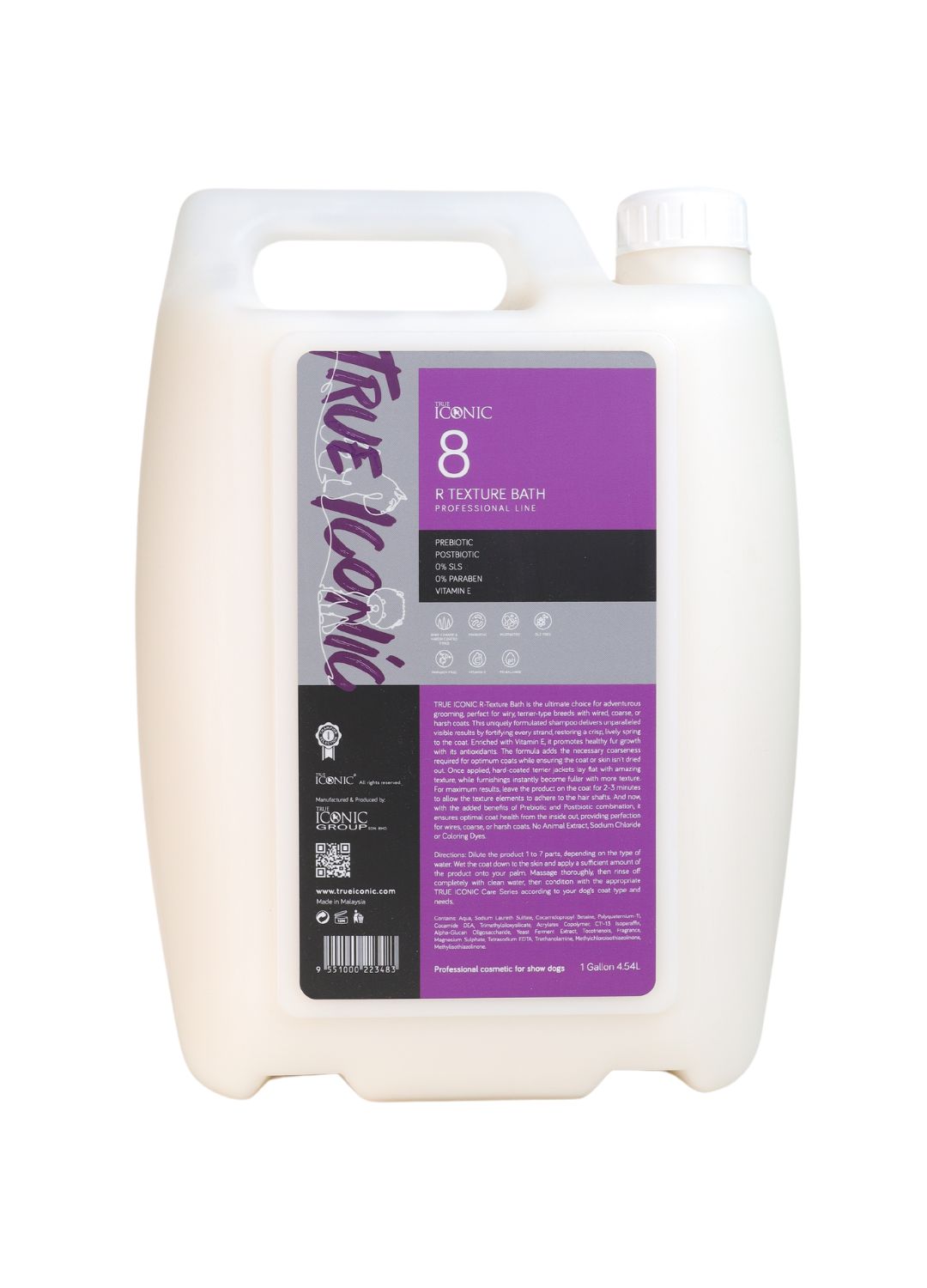 True Iconic R TEXTURE BATH Ultra Rough Texture Shampoo - шампоан за твърдокосмести породи