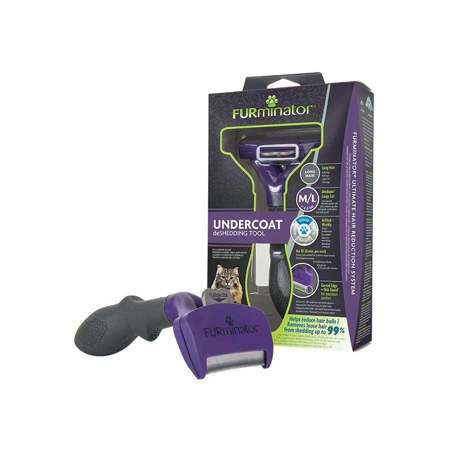 FURminator за големи котки с дълга козина