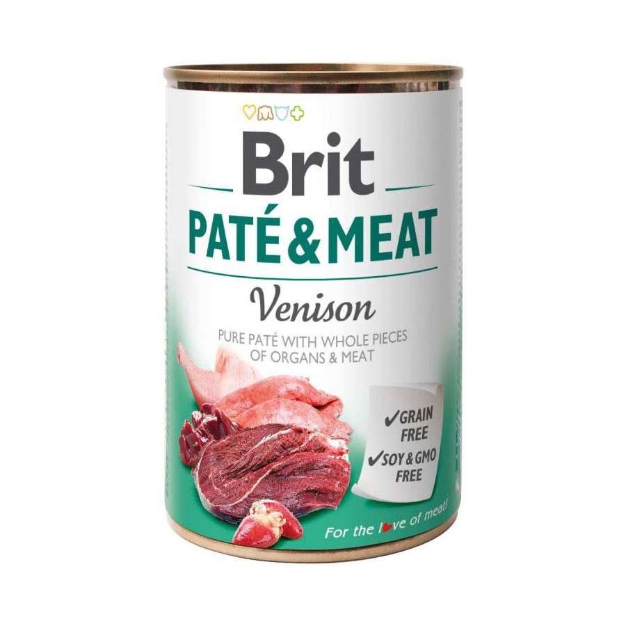 BRIT PATE & MEAT Консерва пастет за кучета с парчета дивечово месо 400гр