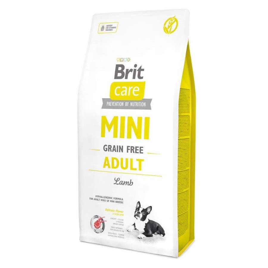 BRIT CARE Mini Adult храна за кучета от дребни породи с агнешко без зърнени култури