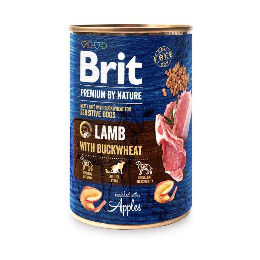 BRIT Premium by Nature Sensitive Консерва за кучета с агнешко месо и елда