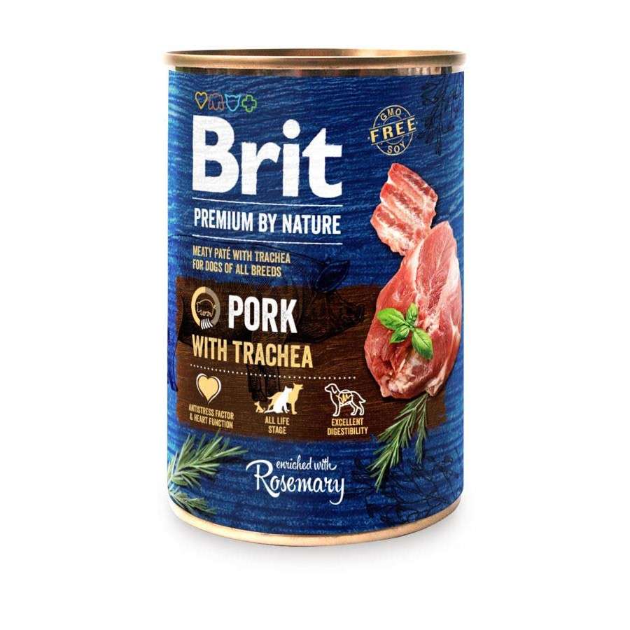 BRIT Premium by Nature Консерва за кучета със свинско месо и трахея