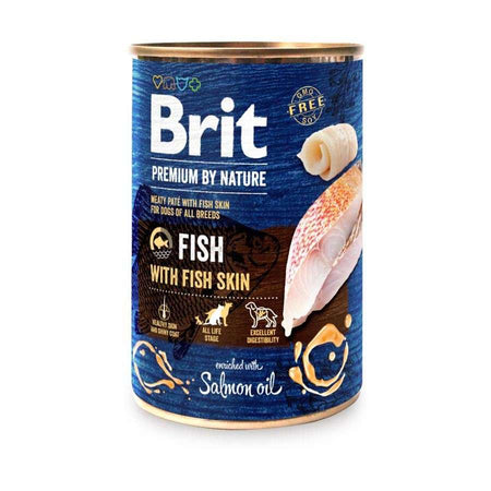 BRIT Premium by Nature Консерва за кучета с риба с рибена кожа