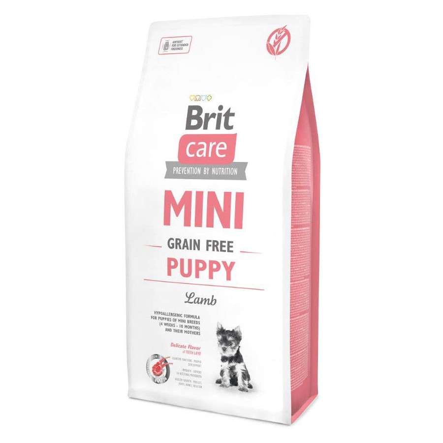 BRIT CARE MINI PUPPY храна за подрастващи кученца от дребни породи с агнешко без зърнени култури