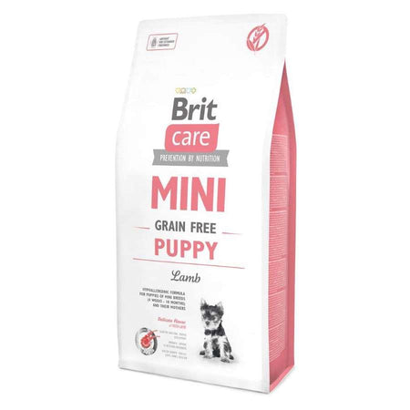 BRIT CARE MINI PUPPY храна за подрастващи кученца от дребни породи с агнешко без зърнени култури