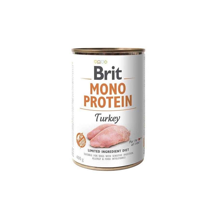 Brit Mono Protein Turkey Консерва монопротеинова за кучета с пуешко месо 400гр