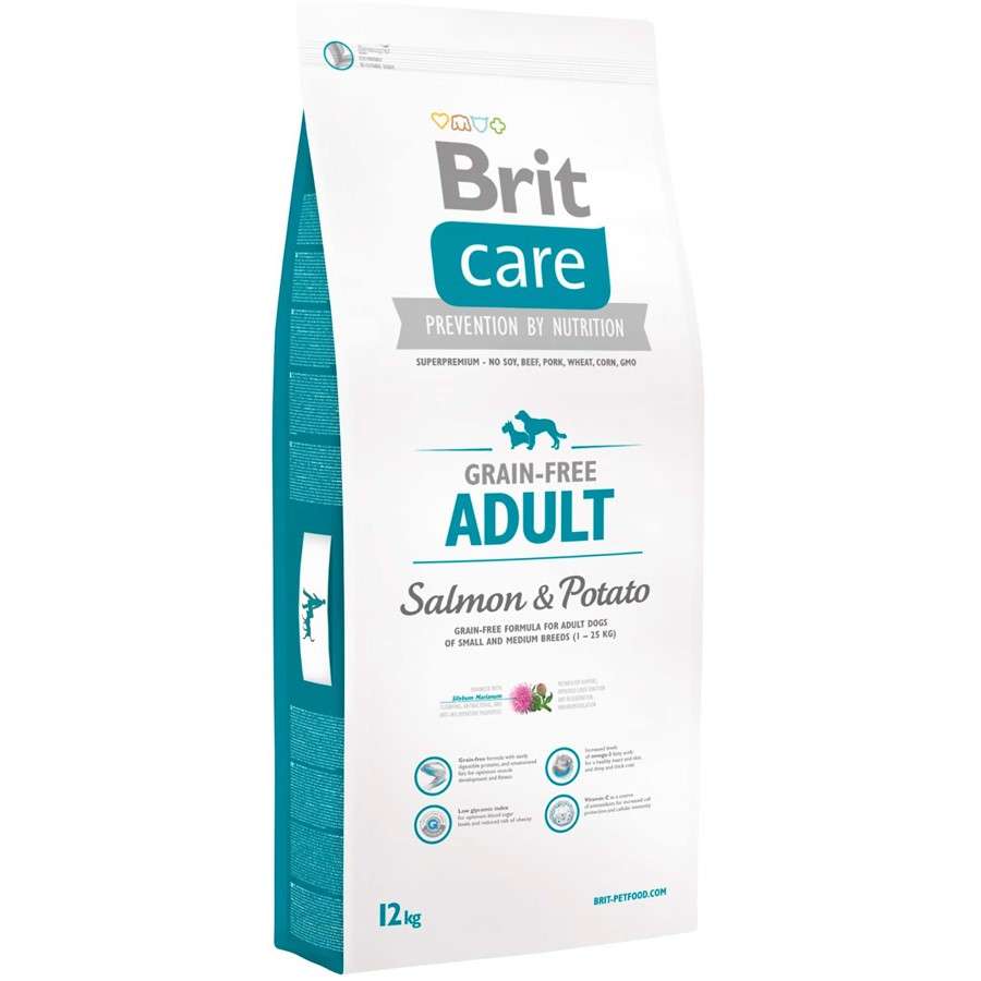 BRIT CARE Grain-free Adult храна за кучета със сьомга и картоф