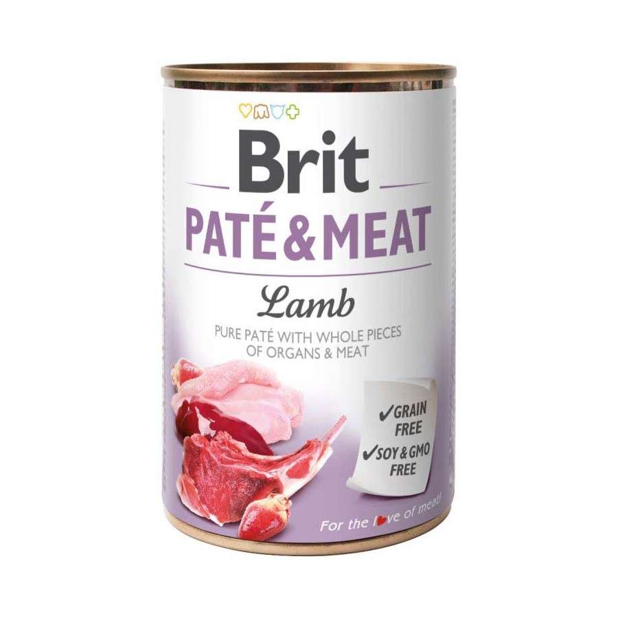 BRIT PATE & MEAT Консерва пастет за кучета с парчета агнешко месо 400гр