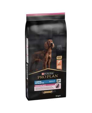 PRO PLAN LARGE ATHLETIC ADULT SENSITIVE SKIN с OPTIDERMA - ЗА КУЧЕTA ОТ ЕДРИ ПОРОДИ СЪС СЬОМГА 14КГ