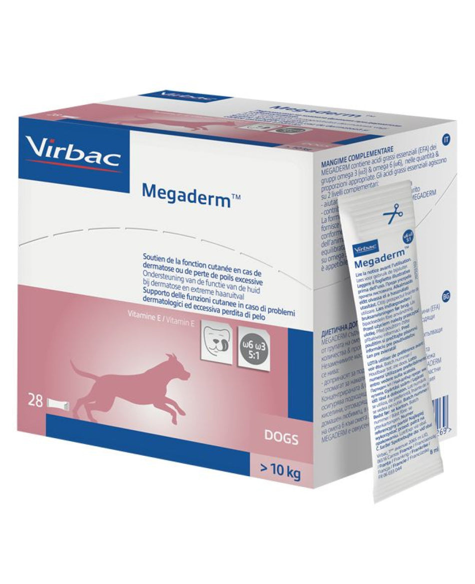 Virbac Megaderm- Хранителna на добавка за козина 8мл - 28 сашета