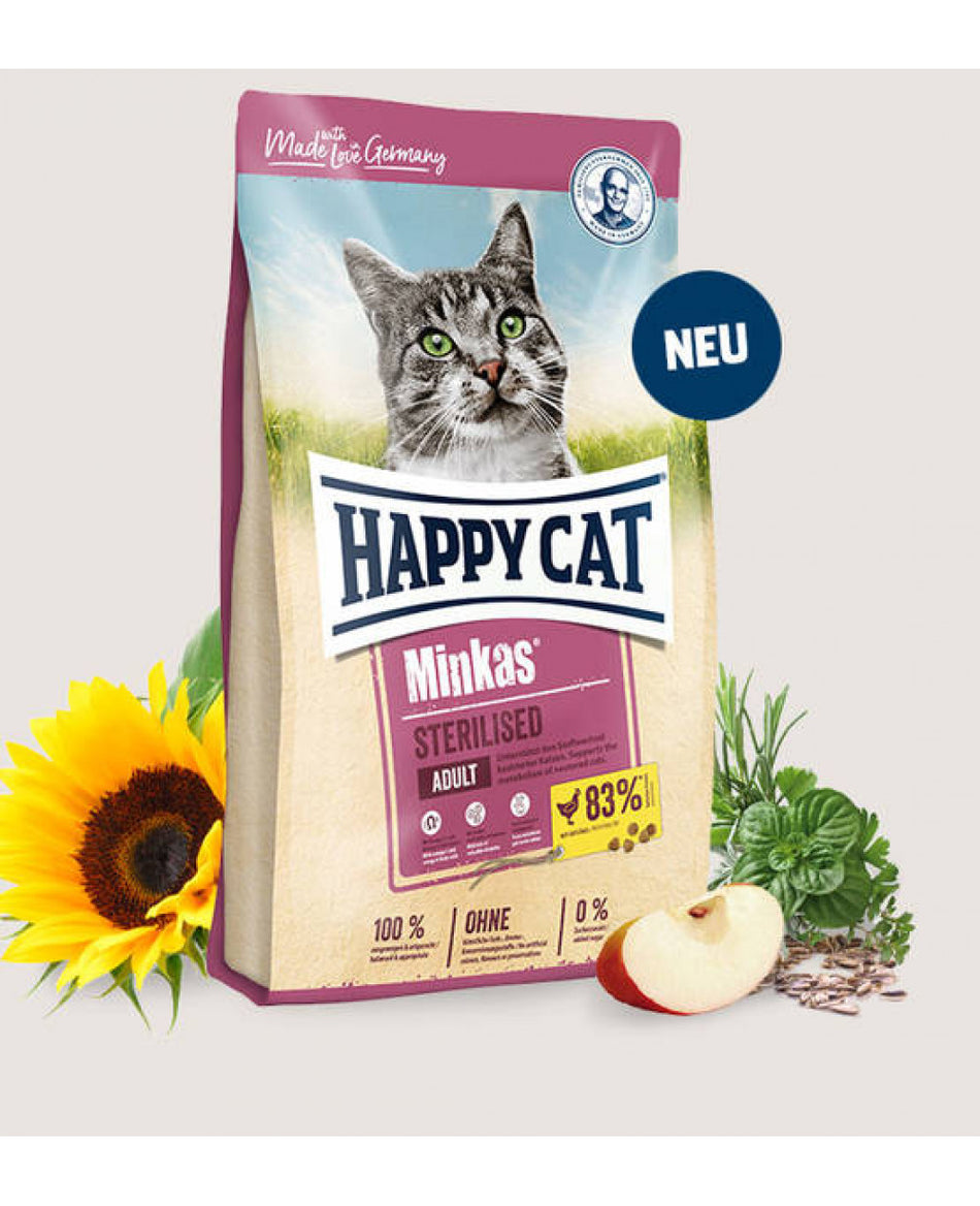 Happy Cat Minkas Sterilised 10кг. - за кастрирани котки над 1 година