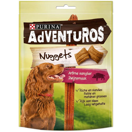 ADVENTUROS BOAR NUGGETS - ЛАКОМСТВО ЗА КУЧЕТА С ГЛИГАНСКО, 90гр.