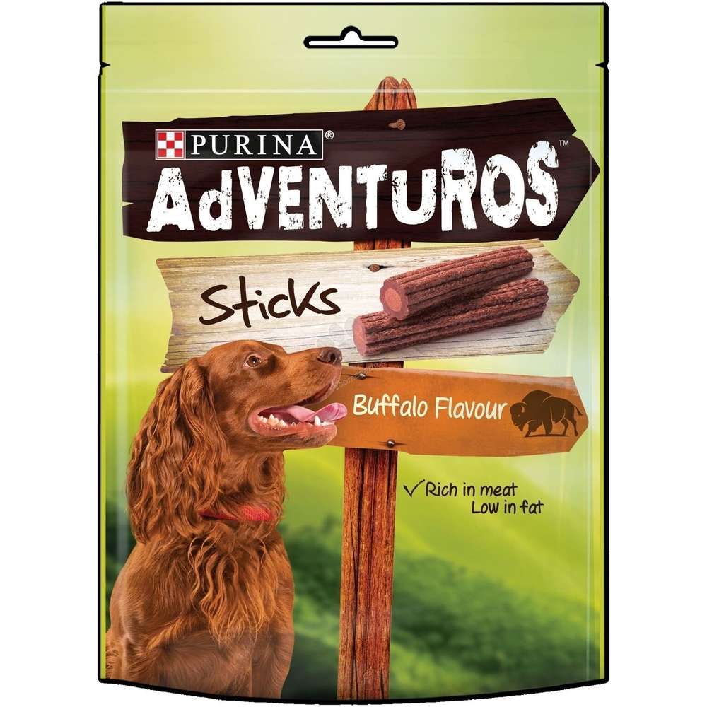 ADVENTUROS BUFFALO STRIPS - ЛАКОМСТВО ЗА КУЧЕТА, С БИВОЛСКО, 90р.