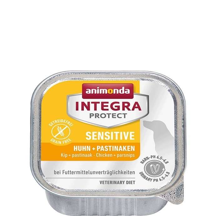 ANIMONDA INTEGRA PROTECT SENSITIVE - ХРАНА ЗА ЧУВСТВИТЕЛНИ И АЛЕРГИЧНИ КУЧЕТА, С ПИЛЕ И ПАЩЪРНАК -150гр.