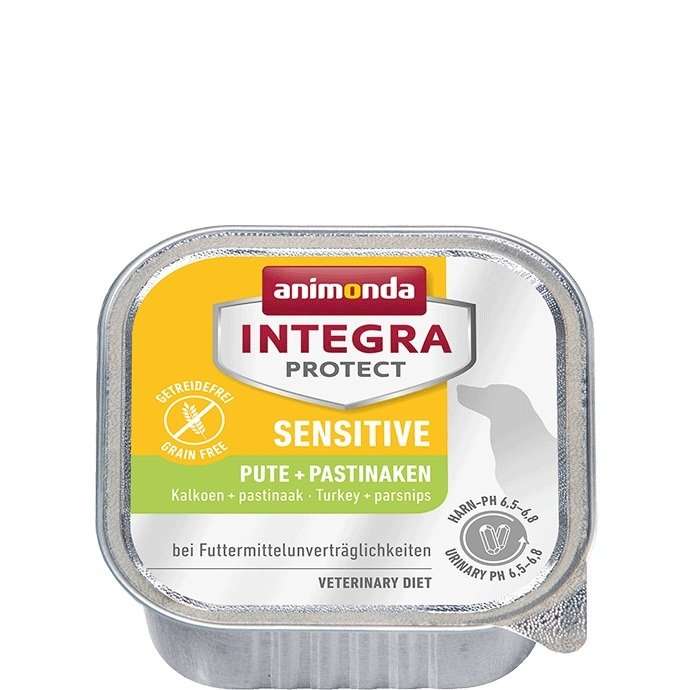 ANIMONDA INTEGRA PROTECT SENSITIVE - ХРАНА ЗА ЧУВСТВИТЕЛНИ И АЛЕРГИЧНИ КУЧЕТА С ПУЙКА И ПАЩЪРНАК -150гр.