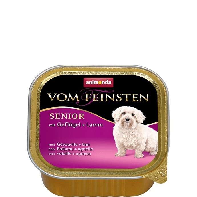 ANIMONDA VOM FEINSTEN SENIOR - ПАСТЕТ ЗА КУЧЕТА В НАПРЕДНАЛА ВЪЗРАСТ С ПТИЧЕ И АГНЕШКО МЕСО -150гр.