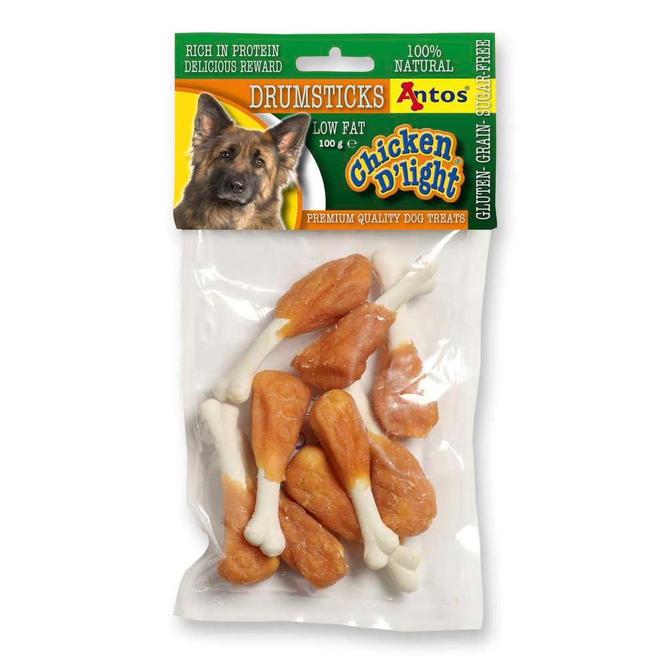 ANTOS CHICKEN D'LIGHT DRUMSTICKS - БУТЧЕТА ОБВИТИ С ПИЛЕ 100гр.