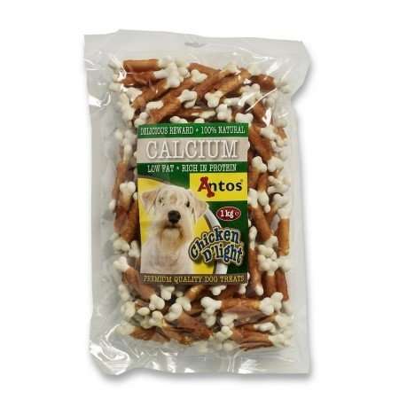 ANTOS CHICKEN LIGHT CALCIUM - КОКАЛЧЕТА ОБВИТИ С ПИЛЕШКО МЕСО 1КГ.