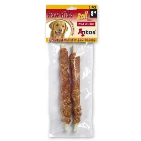 ANTOS RAW HIDE ROLL PREMIUM СОЛЕТИ ОБВИТИ С ПИЛЕШКО МЕСО 12см 6бр.