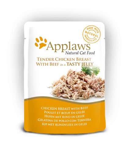 Applaws Chicken with Beef in Jelly - пиле и дроб в желе 70г