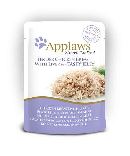 Applaws Chicken with Liver in Jelly - пиле и дроб в желе 70г