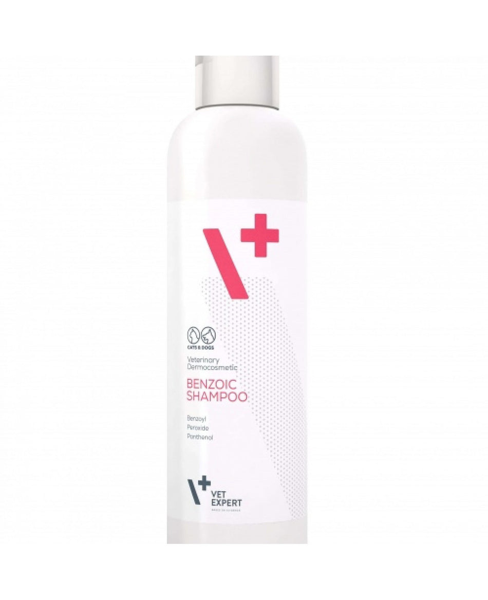 Vet Expert - Benzoic Shampoo - дермокозметичен шампоан за животни с мазна кожа и козина 250 мл.