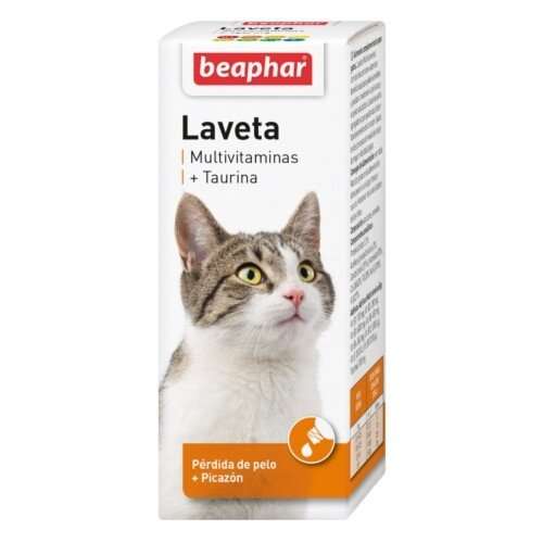 BEAPHAR LAVETA SUPER - ВИТАМИННИ КАПКИ ЗА КОТКИ ПРИ КОСОПАД 50мл.