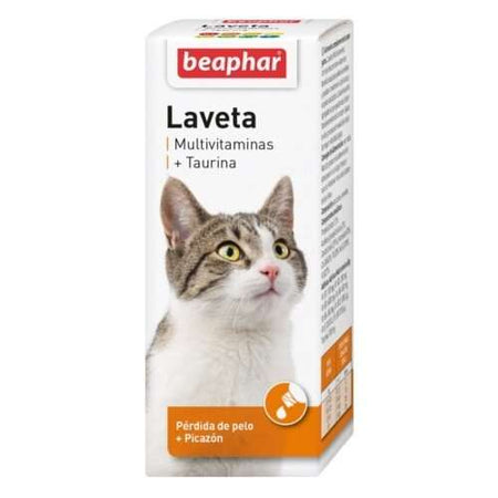 BEAPHAR LAVETA SUPER - ВИТАМИННИ КАПКИ ЗА КОТКИ ПРИ КОСОПАД 50мл.