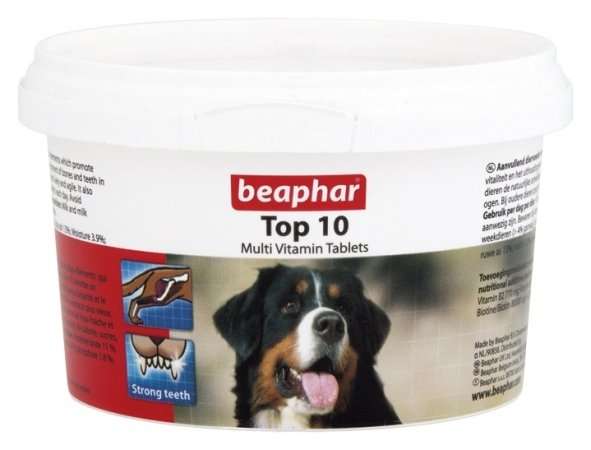 BEAPHAR TOP 10 - МУЛТИВИТАМИНИ ЗА КУЧЕТА 180бр.
