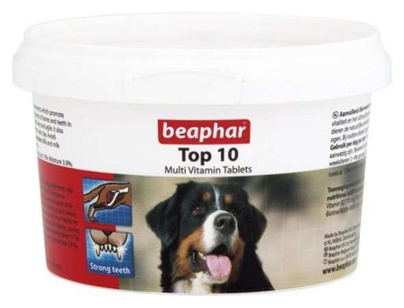 BEAPHAR TOP 10 - МУЛТИВИТАМИНИ ЗА КУЧЕТА 180бр.