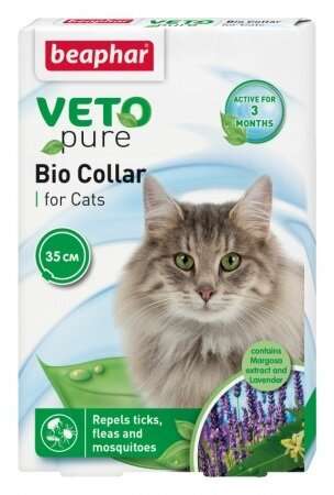 BEAPHAR VETO PURE BIO COLLAR - ПРОТИВОПАРАЗИТЕН НАШИЙНИК ЗА КОТКИ