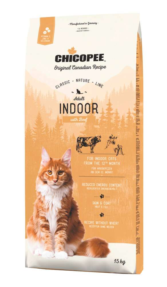CHICOPEE CLASSIC NATURE LINE ADULT INDOOR - ЗА ДОМАШНИ КОТКИ В ЗРЯЛА ВЪЗРАСТ С ГОВЕЖДО 1.5 кг