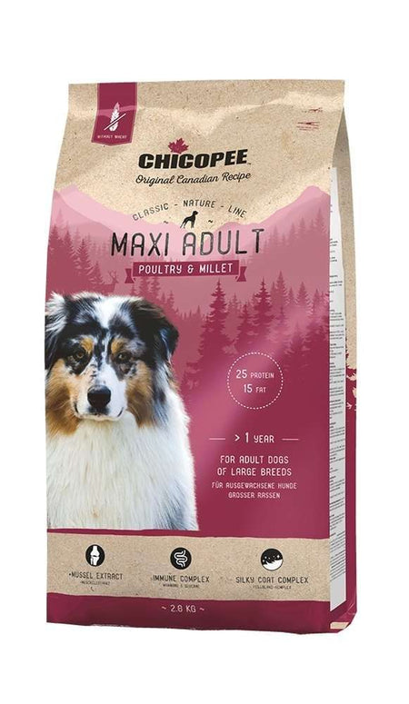CHICOPEE CLASSIC NATURE LINE MAXI ADULT - ЗА КУЧЕТА ОТ ЕДРИ ПОРОДИ С ПТИЧЕ МЕСО И СОРГО 15кг