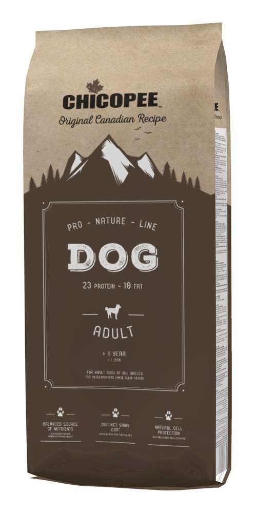 CHICOPEE PRO NATURE LINE ADULT - ЗА КУЧЕТА В ЗРЯЛА ВЪЗРАСТ С ПИЛЕ 20КГ.