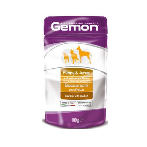 CHUNKIES PUPPY AND JUNIOR CHICKEN – ПАУЧ ЗА ПОДРАСТВАЩИ КУЧЕТА С ПИЛЕ 100гр.