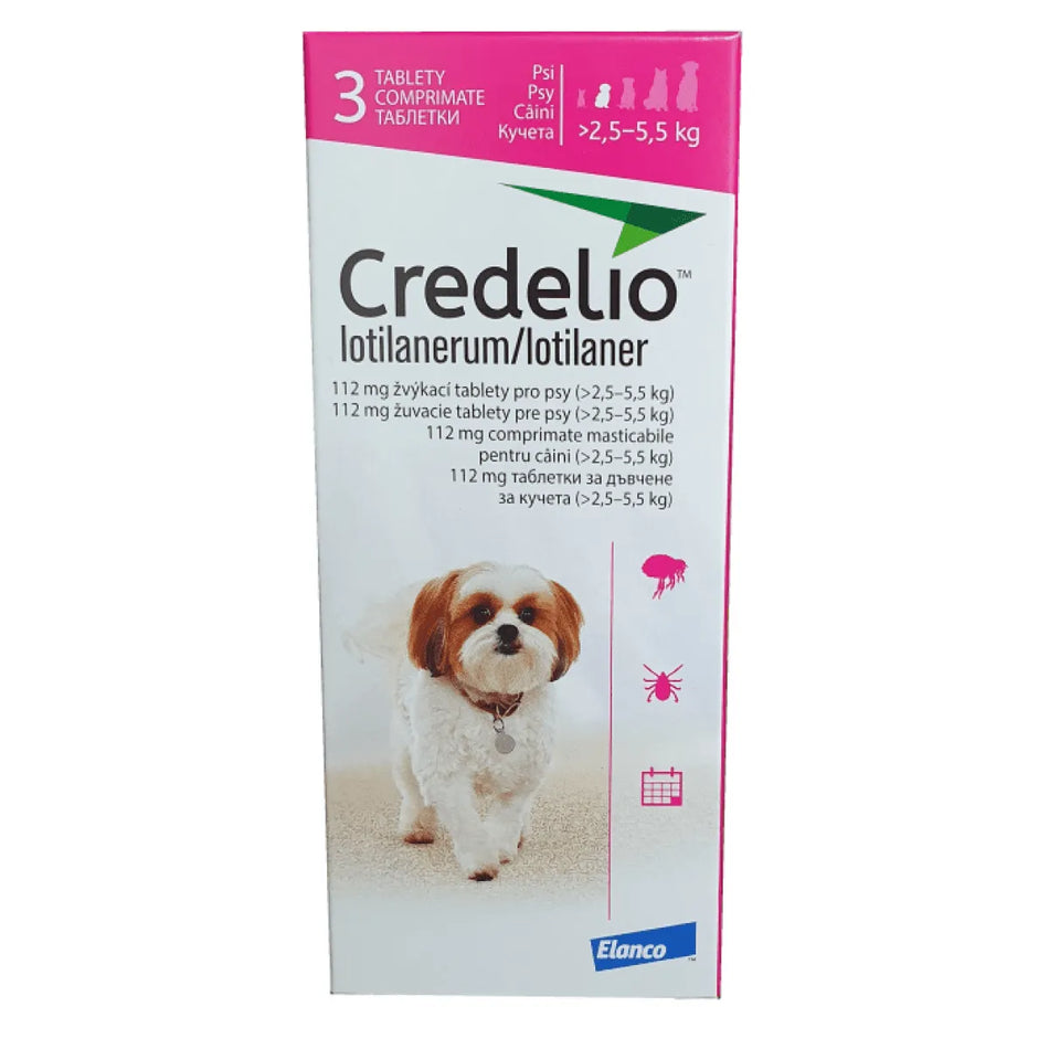 Credelio 112 mg от 2,5 до 5,5 кг - 1 табл.