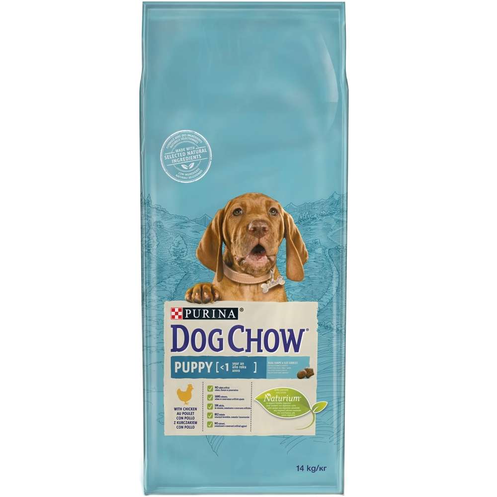 DOG CHOW PUPPY - ЗА ПОДРАСТВАЩИ КУЧЕНЦА С ПИЛЕ 14КГ.