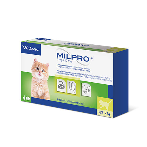 VIRBAC MILPRO 4mg/10mg 1бр таблетка